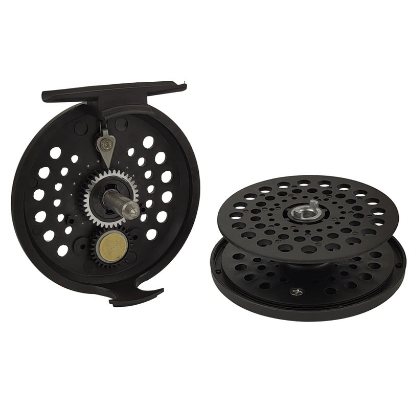 Aventik CM Graphite Fly Reel Click Drag System Classic IV Graphite Large Arbor Sizes 3/5, 5/7 Fly Fishing Reels (5/7) - Image 5